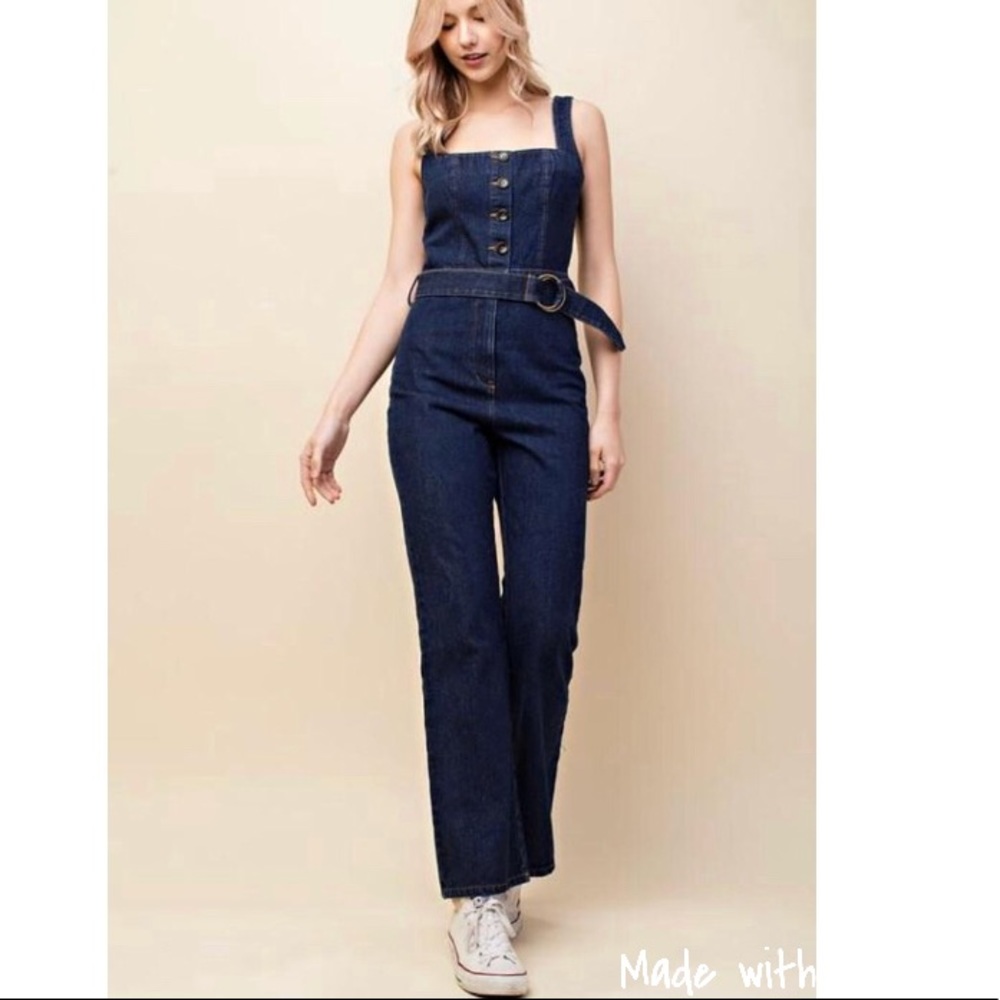 NWT Jean denim jumpsuit